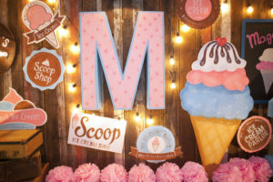 Maggie’s Vintage Ice Cream Shoppe Themed Party – 3rd Birthday