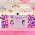 Paper dolls theme party stage