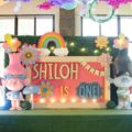 trolls theme party stage