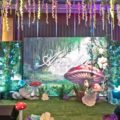 enchanted forest theme party stage