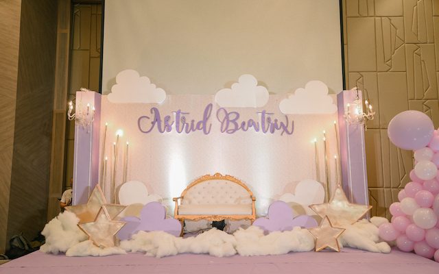 Astrid’s Starry Lavender Dream Themed Baptismal Celebration
