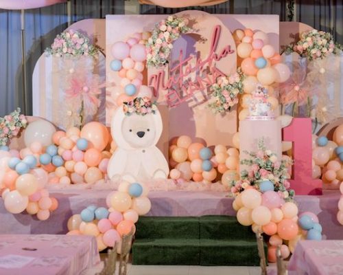 Natasha’s Boho Chic Teddy Bear Birthday and Dedication Party