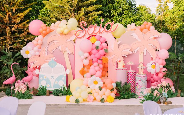 Saia’s Tropical Glam Themed Party  – 2nd Birthday