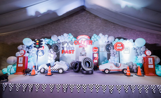 Oliver’s Va-Va-Vroom Vintage Race Car Themed Party – 2nd Birthday