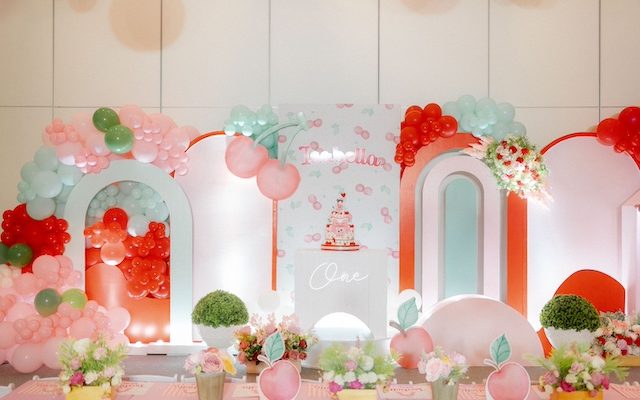 Isabella’s Sweet, Summery Cherry-themed Party – 1st Birthday