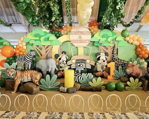 Andrei and Audrey’s Mickey and Minnie Safari-Themed Party – 1st Birthday