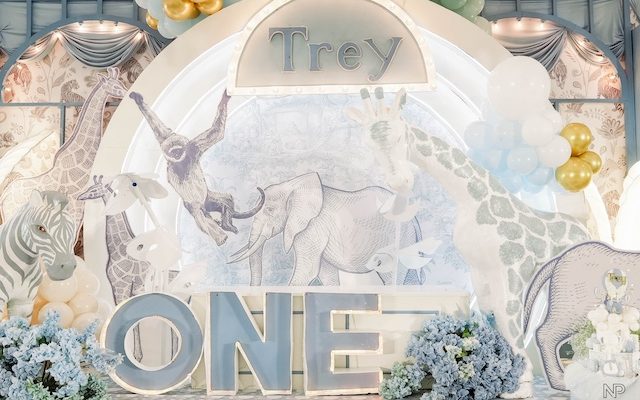 Trey’s Toile de Jouy Safari Dream – 1st Birthday