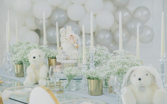 Arturo & Ronika’s Dreamy Baptism Celebration in White, Silver & Gold