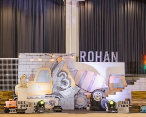 Rohan’s Little Builder-Themed Party