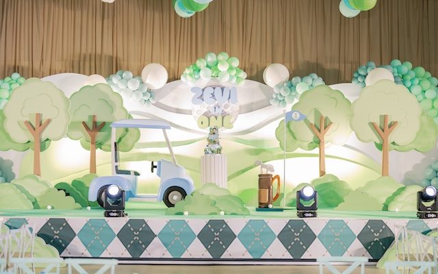 Zevi in One: A Charming Golf-Themed First Birthday Celebration
